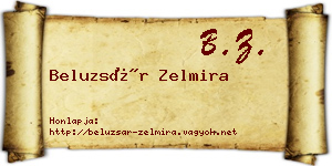 Beluzsár Zelmira névjegykártya